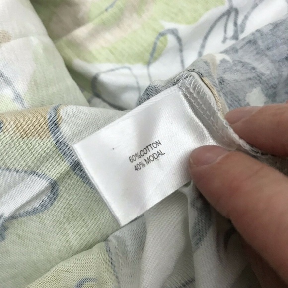 Vera Yellow Green Floral Sleeveless Dress Large - Picture 3 of 6